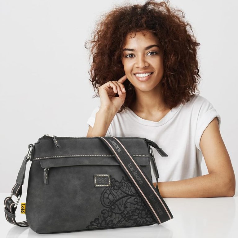 Sac Bandoulière Homme JAGUAR Slim - Noir, 21x27.5x3 Cm, 4 Compartiments Zippés - Idéal Bureau & Ville - 7